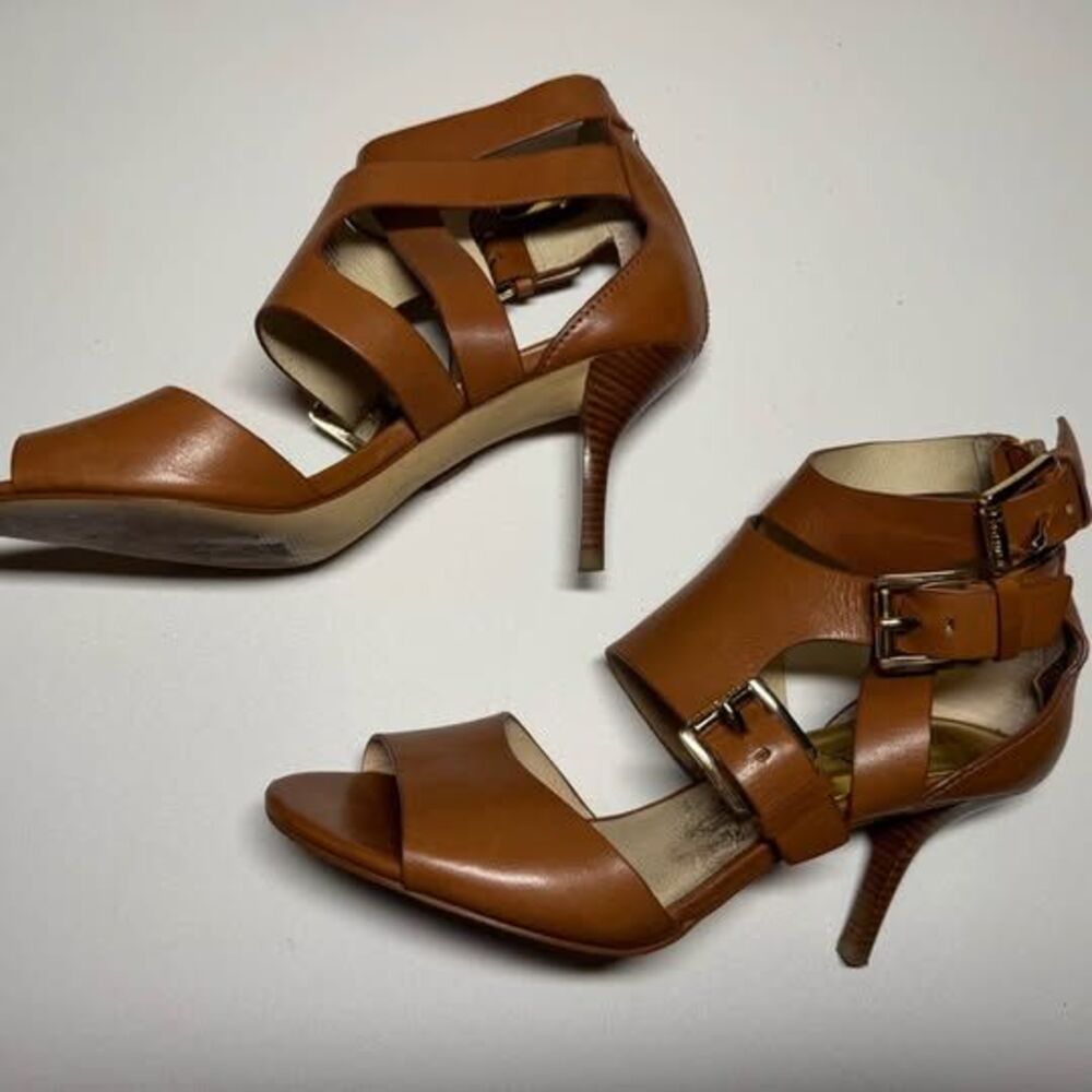 Michael Kors Leather Lucinda Heels Size 8